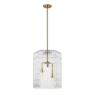 Reddick 3-Light Pendant in Warm Brass