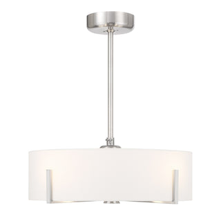 Mansell 4-Light Fan D'Lier in Satin Nickel