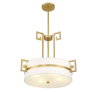 Quatrain 4-Light Pendant in True Gold