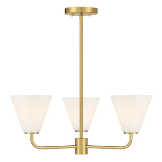 Blair 3-Light Chandelier in Warm Brass