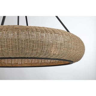 Gaia 6-Light Pendant in Matte Black by Breegan Jane
