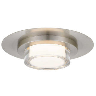 Plate Flush Mount  Brushed in Stainless Steel Finish