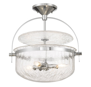 Denmar 4-Light Convertible Semi-Flush or Pendant in Polished Chrome
