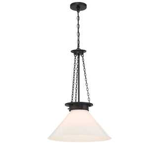 Myers 1-Light Pendant in Matte Black