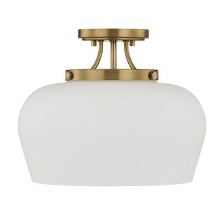 Octave 3-Light Ceiling Light in Warm Brass