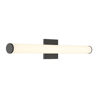 Colt 30" Contemporary LED Cylinder Vanity Light in Black