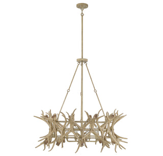 Daniels 8-Light Chandelier in Natural Antler
