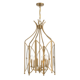 Enclave 6-Light Pendant in Noble Brass