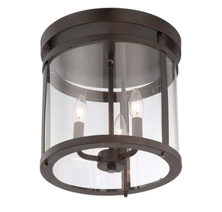 Penrose 3-Light Ceiling Light in English Bronze