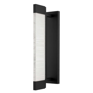 Solice 21 Inch Outdoor Wall Sconce in Sand Black Finish