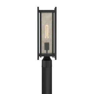 Jacobs 1-Light Outdoor Post Lantern in Matte Black