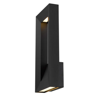 Paletto 16 Inch Outdoor Wall Sconce in Sand Black Finish