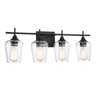 Octave 4-Light Bathroom Vanity Light in English Bronze