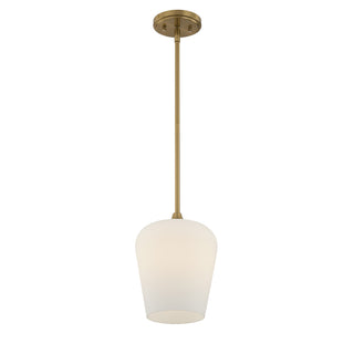 Octave 1-Light Pendant in Warm Brass