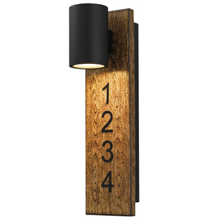 Woodone 19 Inch Outdoor Wall Sconce in Sand Black