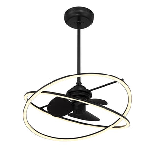 Dorado LED Fan D'Lier in Matte Black