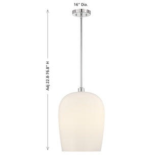 Livingston 1-Light Pendant in Chrome