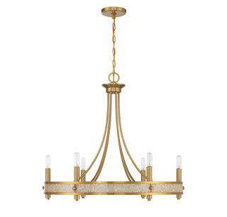 Camden 6-Light Chandelier in Warm Brass