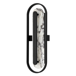 Roundabout 28 Inch Outdoor Wall Sconce in Antique Brass
