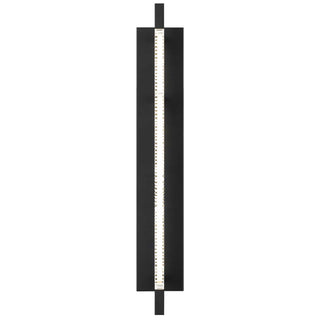 Solice 27 Inch Outdoor Wall Sconce in Sand Black Finish