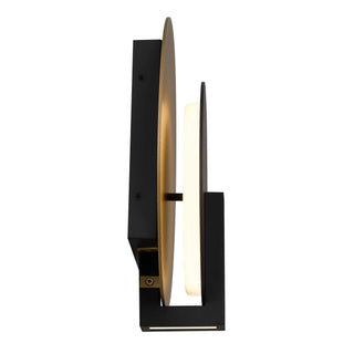 Eclispe 12 Inch Outdoor Wall Sconce in Sand Black Finish