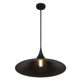 Bowdin 1-Light Pendant in Matte Black