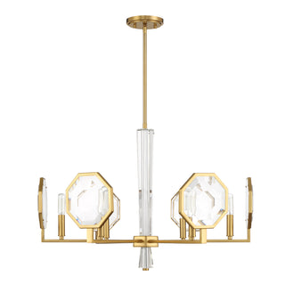 Leighton 6-Light Chandelier in Warm Brass