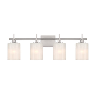 4-Light Bathroom Vanity Light in Brushed Nickel