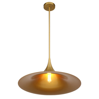 Bowdin 1-Light Pendant in Warm Brass