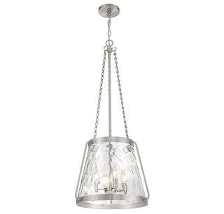 Crawford 4-Light Pendant in Satin Nickel