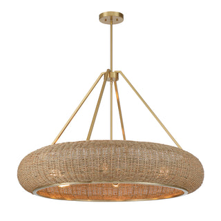 Gaia 6-Light Pendant in Warm Brass by Breegan Jane