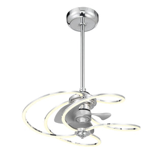 Hydra LED Fan D'Lier in Polished Chrome