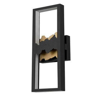 Sunrize 22 Inch Outdoor Wall Sconce in Sand Black Finish