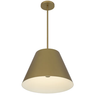 Jaz 16 Inch Outdoor Pendant in Painted Brass Finish