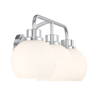 3-Light Bathroom Vanity Light in Chrome