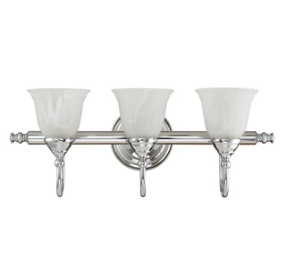 Brunswick 3-Light Bathroom Vanity Light in Chrome