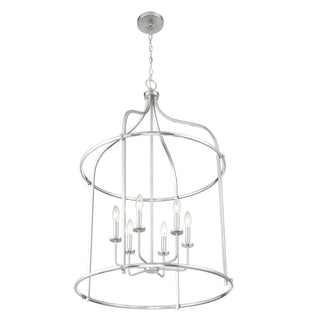 Brookstone 6-Light Pendant in Satin Nickel