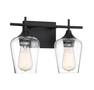 Octave 2-Light Bathroom Vanity Light in English Bronze