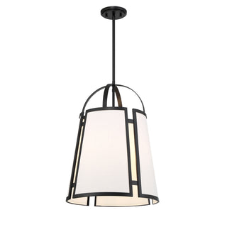 Chartwell 4-Light Pendant in Matte Black