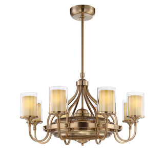 Etesian 8-Light Fan D'Lier in Burnished Russet