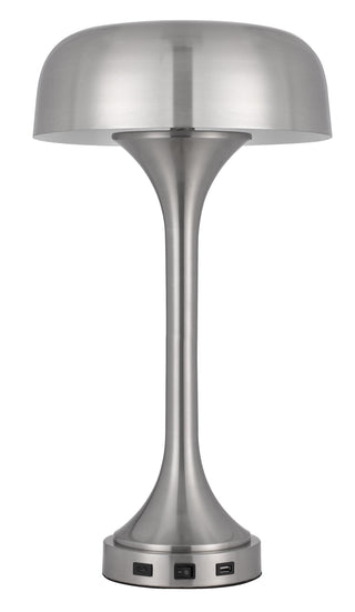 40W X 2 Mushroom Cloud Metal Desk Lamp With 1 Usb And 1 Type C  Usb Charging Ports