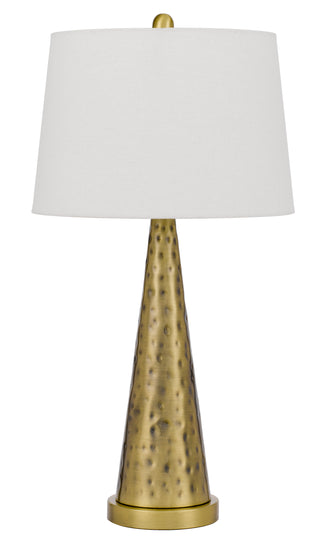 Cusago Metal Table Lamp With Taper Hardback Drum Shade