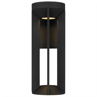 Aura  16 Inch Outdoor Wall Sconce in Sand Black Finish