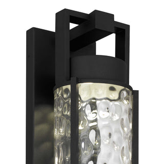 Winston 17 Inch Outdoor Wall Sconce in Sand Black Finish