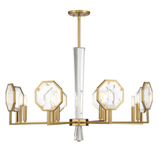 Leighton 8-Light Chandelier in Warm Brass