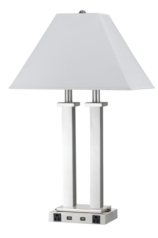 60W Metal Desk Lamp With USB And Power Outlets