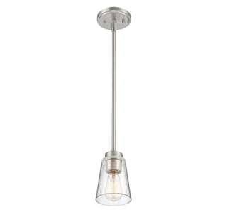 Calhoun 1-Light Mini-Pendant in Satin Nickel