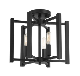 Benson 3-Light Ceiling Light in Matte Black