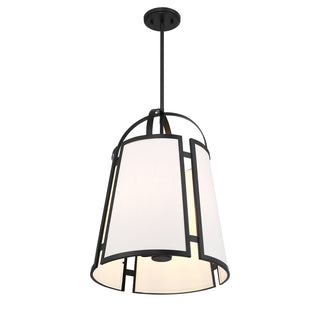 Chartwell 4-Light Pendant in Matte Black