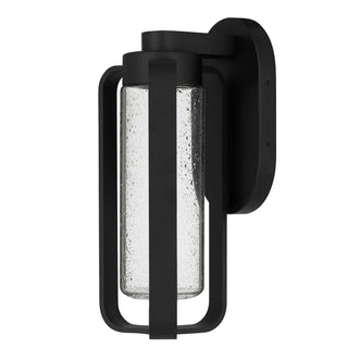 Clover 12 Inch Outdoor Wall Sconce in Sand Black Finish